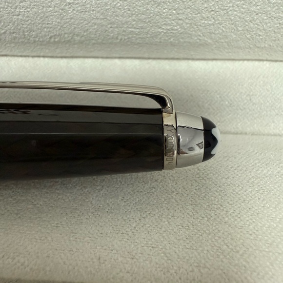 Montblanc Solitaire Carbon Steel Classique No 163 Rollerball Fineliner ID 5833 - Picture 16 of 16